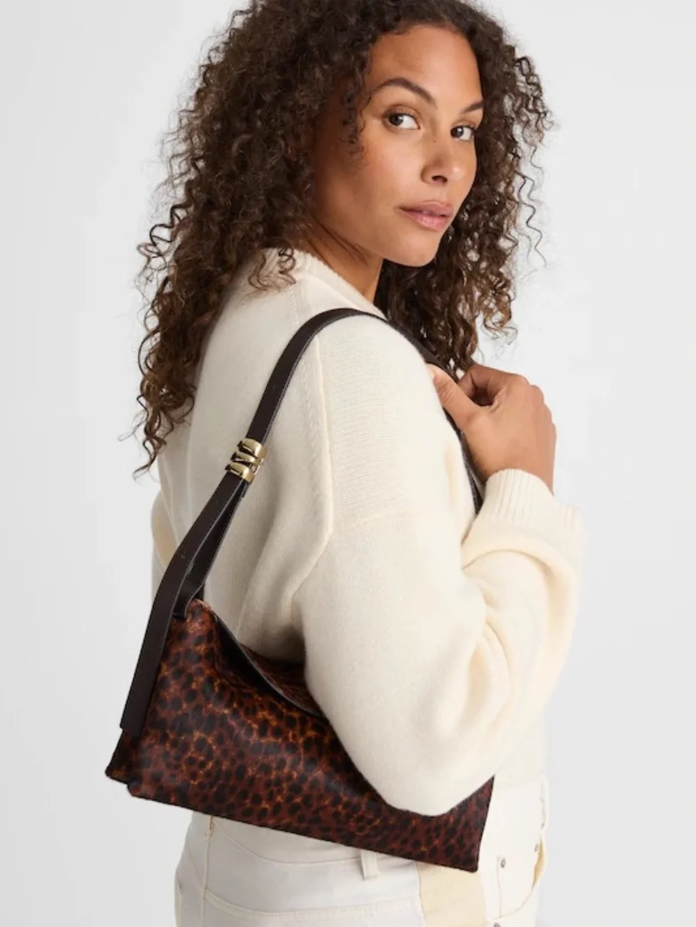 Madewell The Date Night Shoulder Bag in Leopard NWOT NEW WITHOUT TAGS